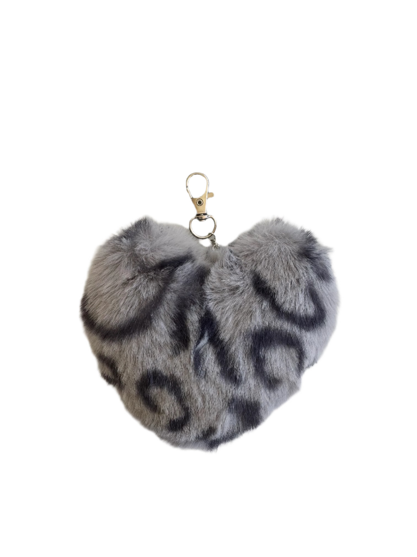 Leopard Heart Bag Charm