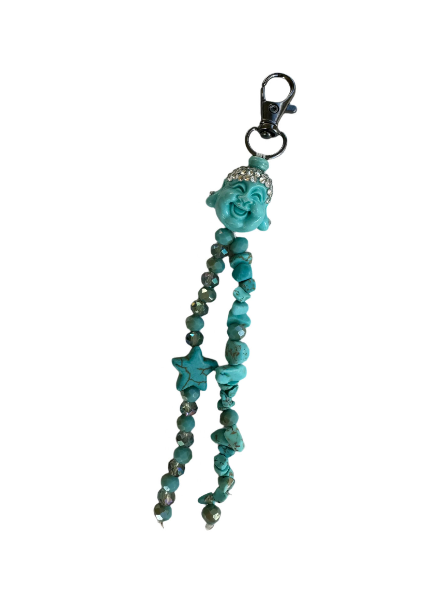 TURQUOISE BUDDHA BLING Bag Charm