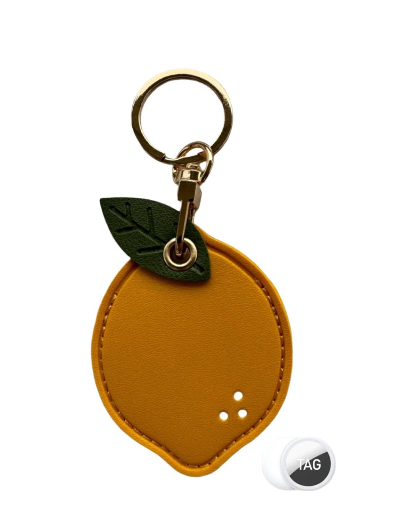 Lemon AirTag Charm Holder